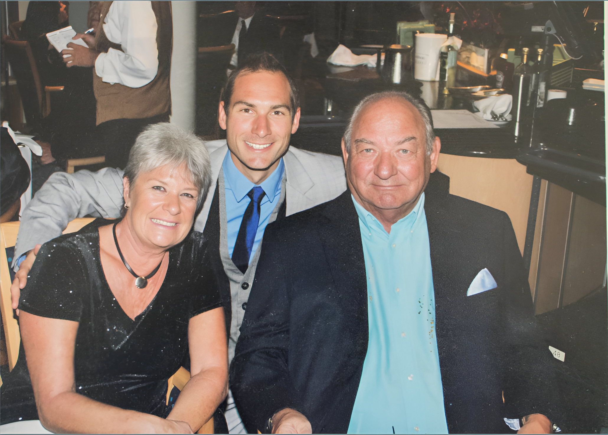 Pascal Wagner with his mother and father